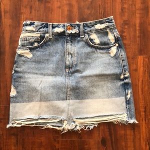 Mango mini denim skirt
